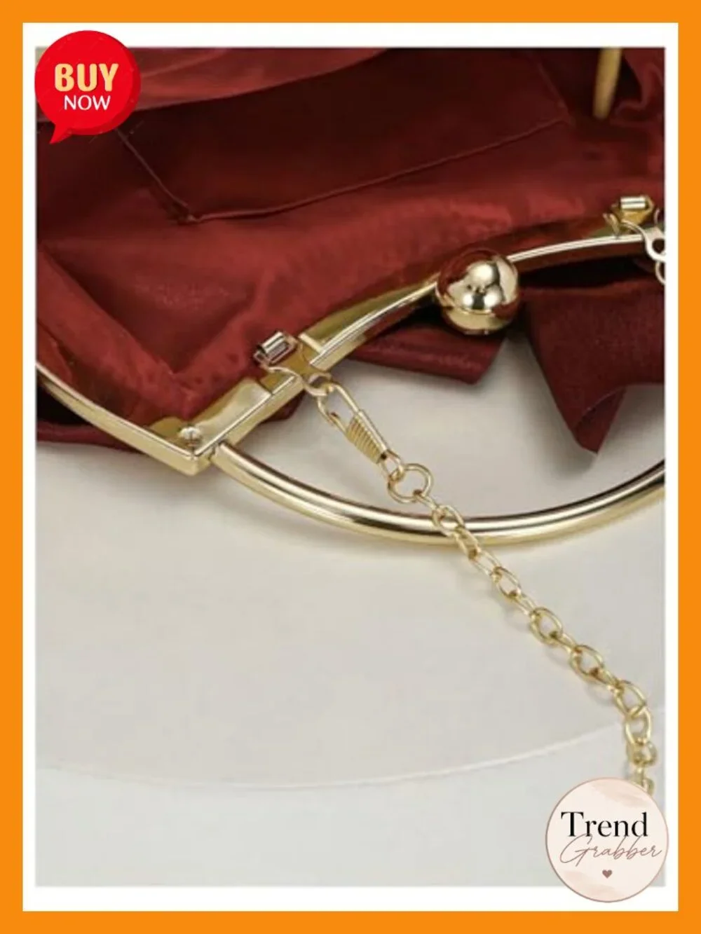 Satin Clutch Purse Formal Evening Handbag Chain Strap Shoulder Bag